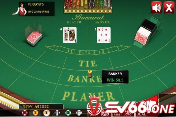 Baccarat được đánh giá là game bài SV66 thú vị và được nhiều người chơi yêu thích